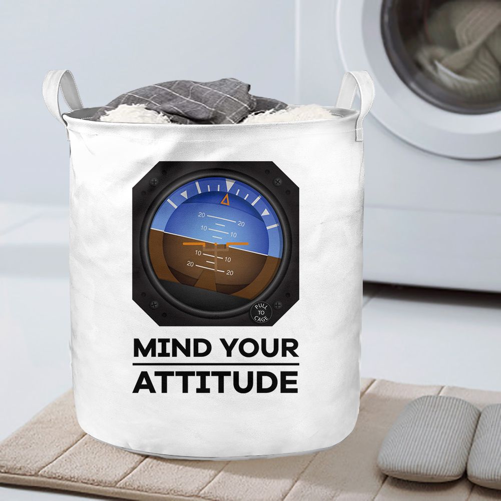 Mind Your Attitude Designed Laundry Baskets