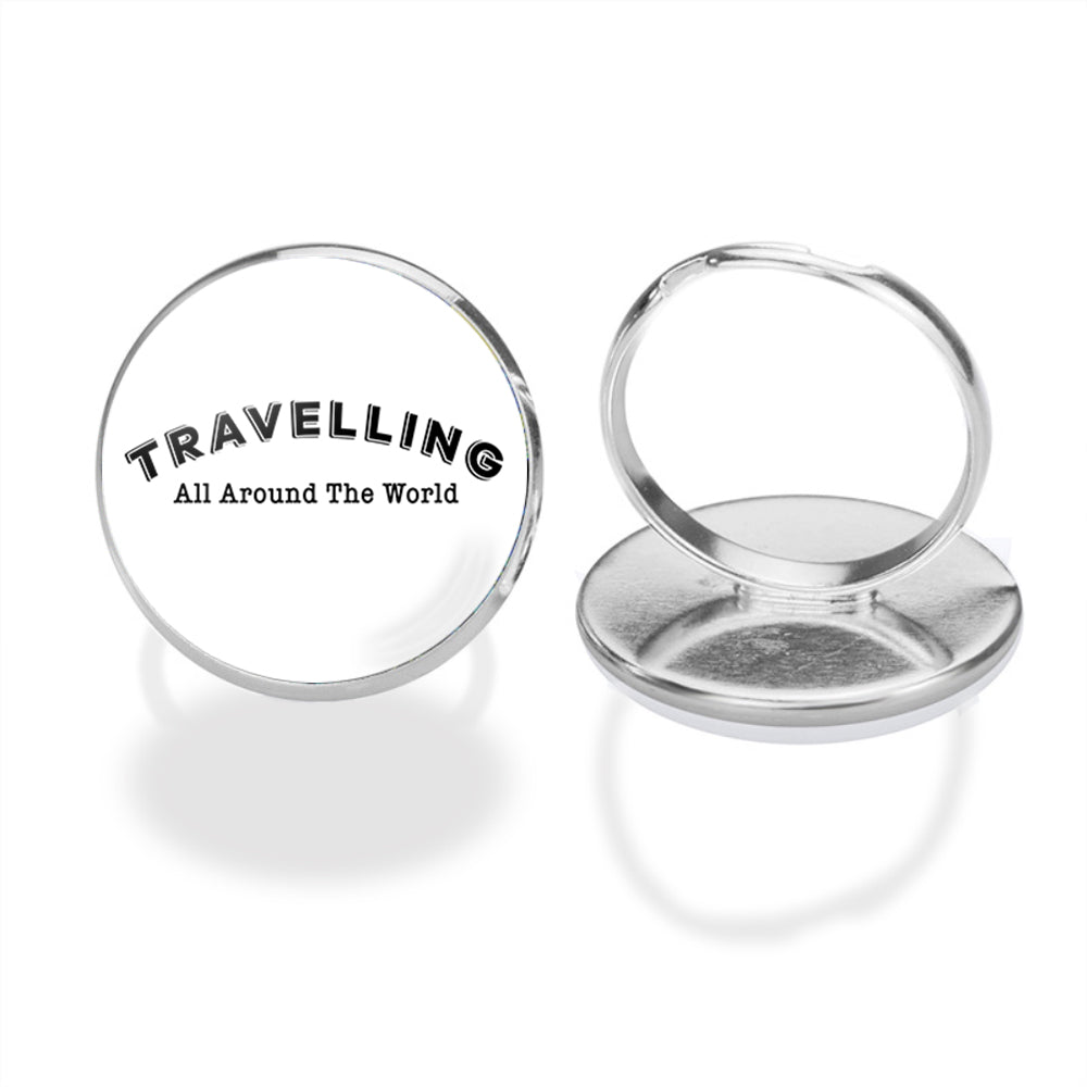 Travelling All Around The World Designed Rings