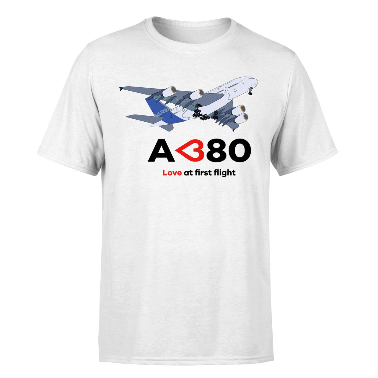 Airbus A380 Love at first flight Designed T-Shirts