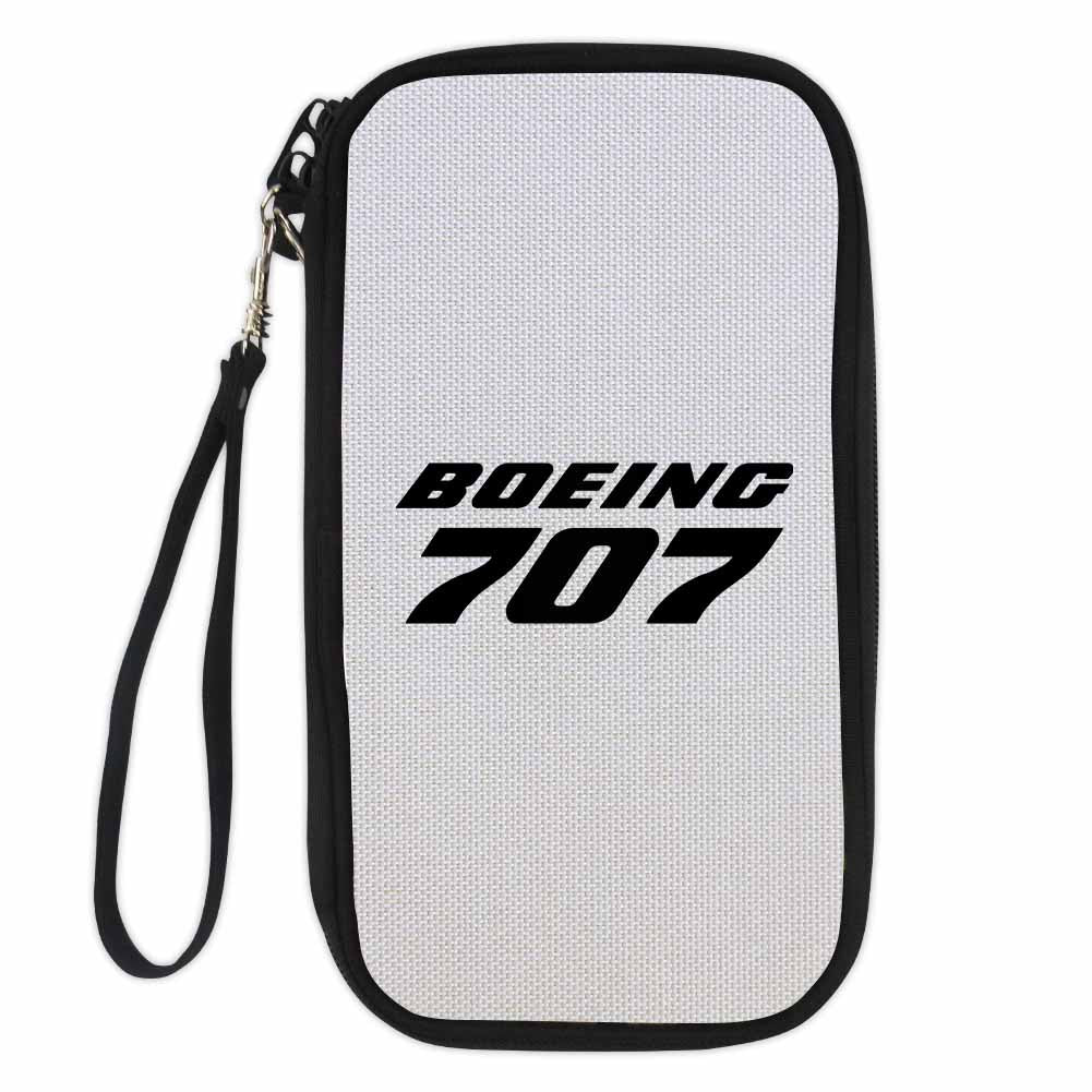 Boeing 707 & Text Designed Travel Cases & Wallets