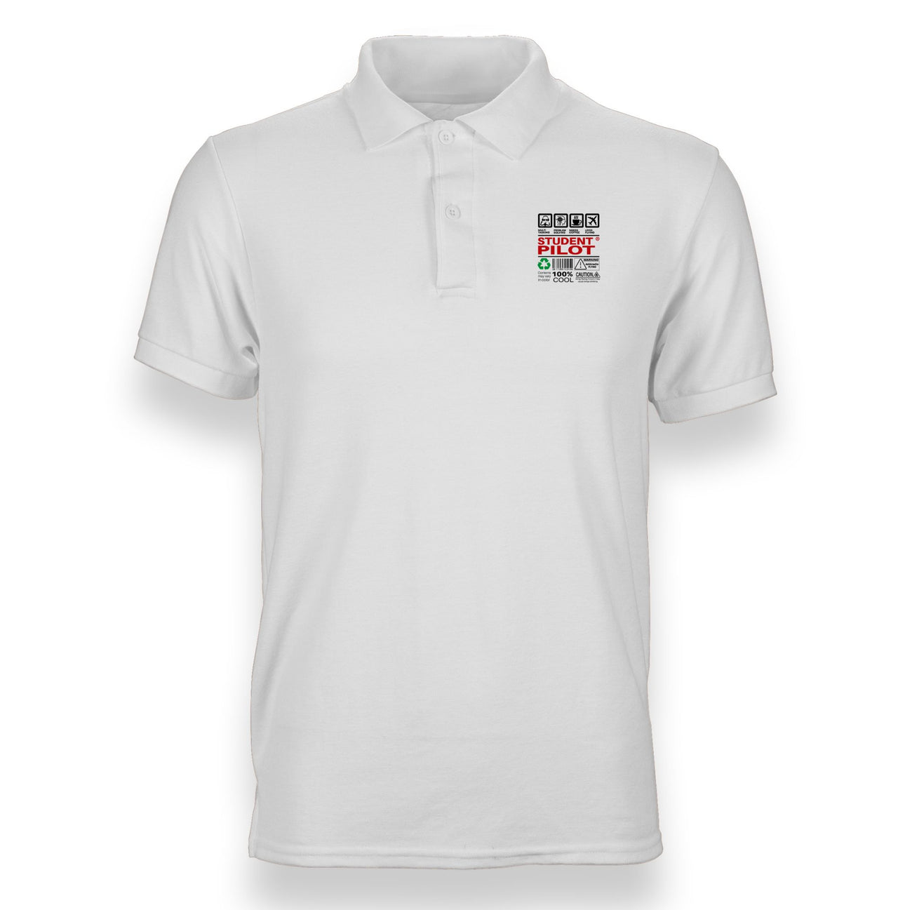Student Pilot Label Designed "WOMEN" Polo T-Shirts