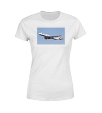 Thumbnail for Departing British Airways Boeing 747 Designed Women T-Shirts