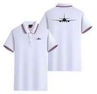 Thumbnail for Boeing 737 Silhouette Designed Stylish Polo T-Shirts (Double-Side)