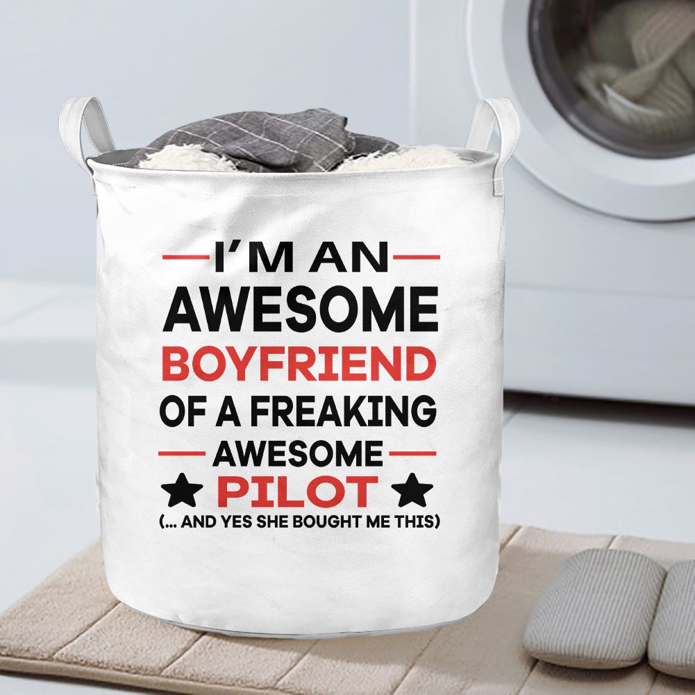 I am an Awesome Boyfriend Designed Laundry Baskets