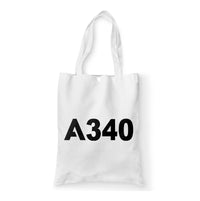 Thumbnail for A340 Flat Text Designed Tote Bags