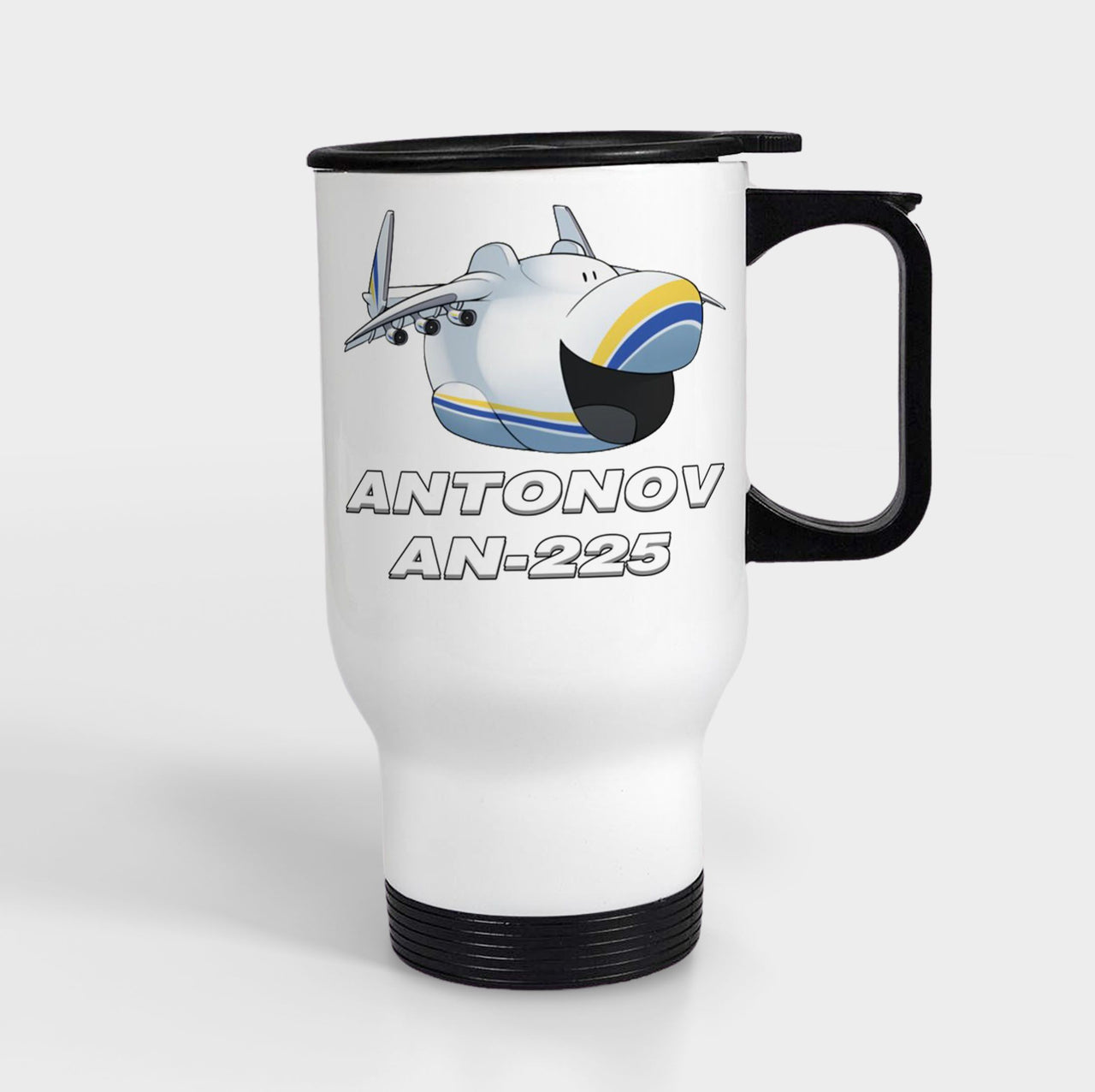Antonov AN-225 (23) Designed Travel Mugs (With Holder)