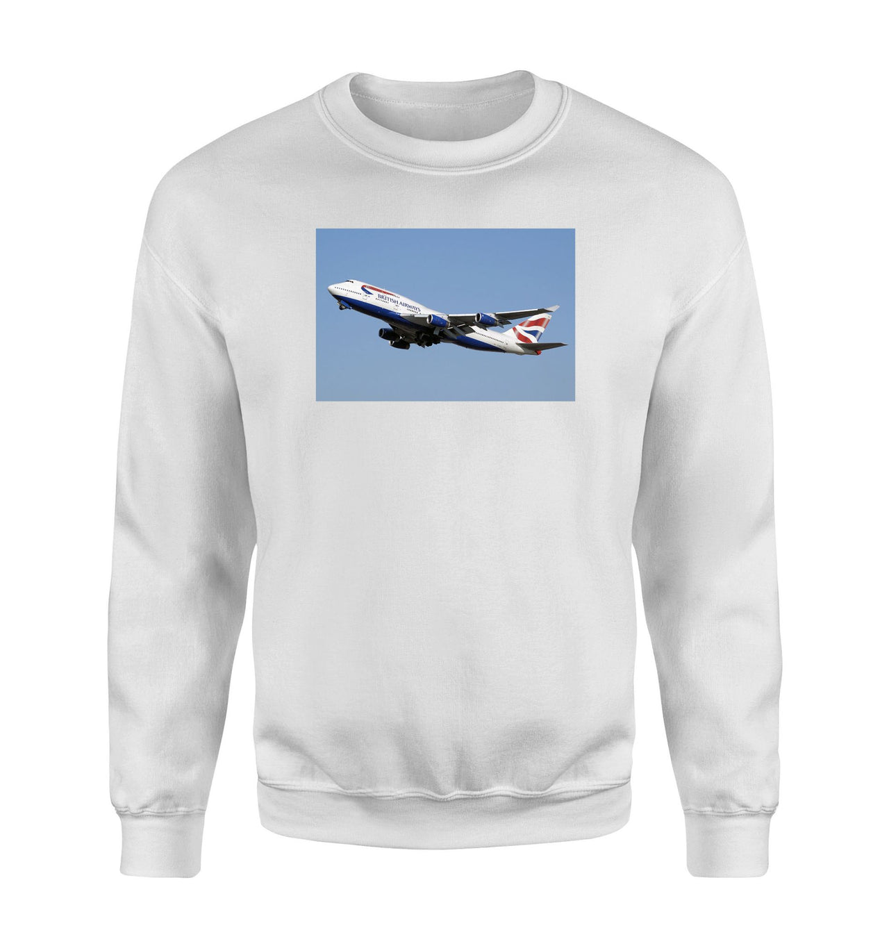 Departing British Airways Boeing 747 Designed Sweatshirts