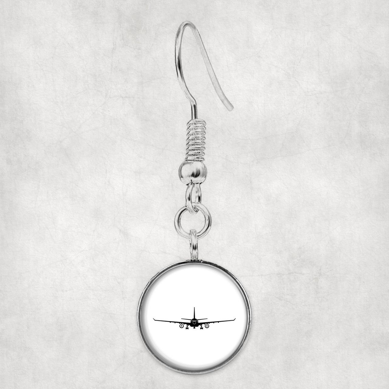 Airbus A330 Silhouette Designed Earrings