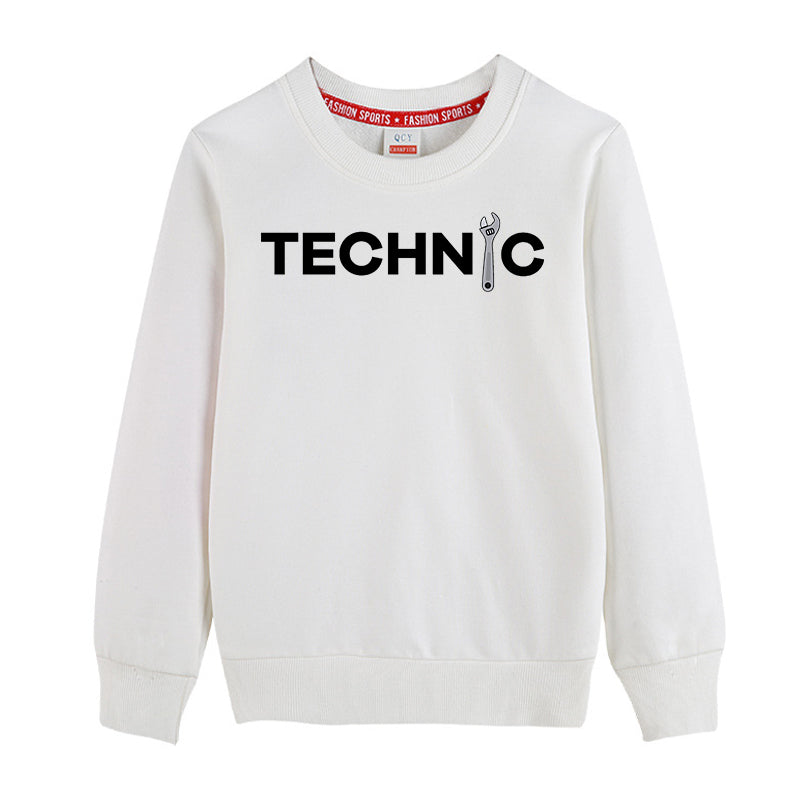 Technic Designed "CHILDREN" Sweatshirts