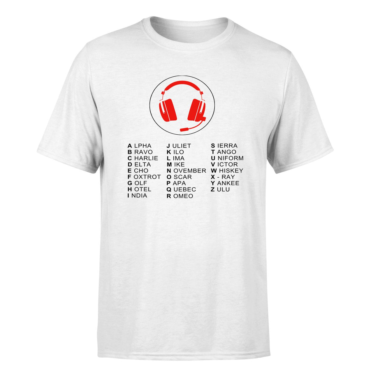 Aviation Alphabet 3 Designed T-Shirts