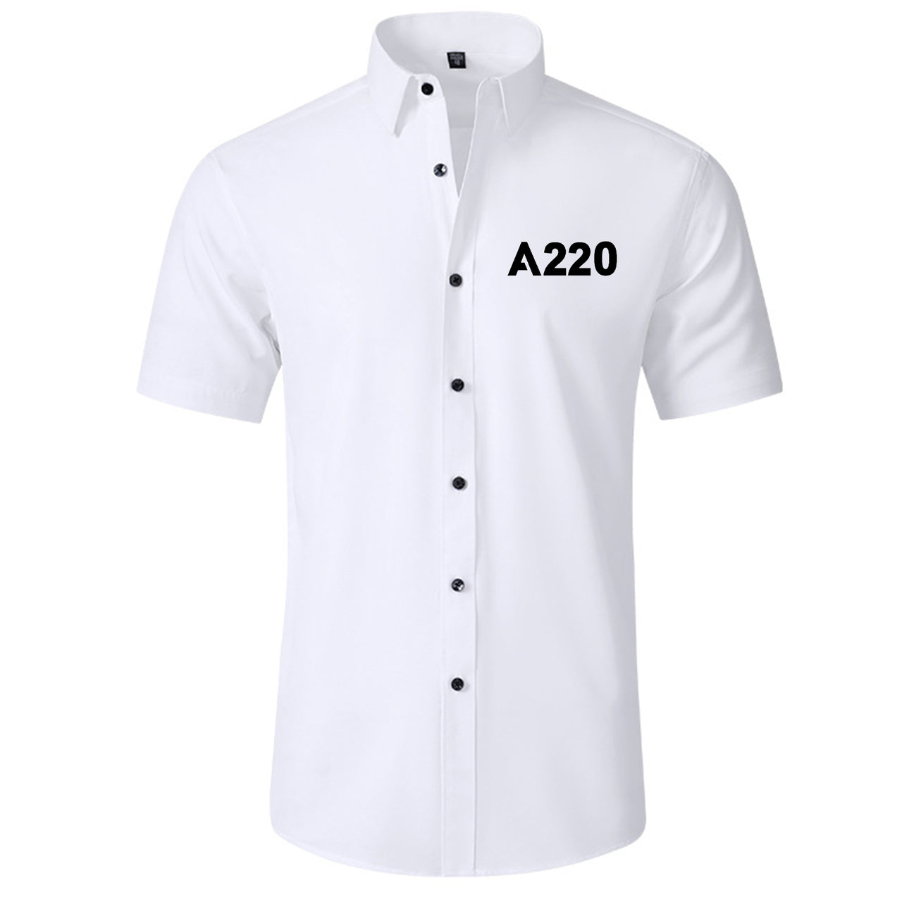 A220 Flat Text Designed Short Sleeve Shirts
