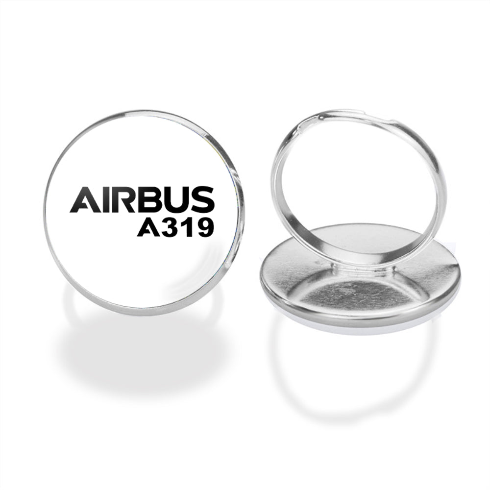 Airbus A319 & Text Designed Rings