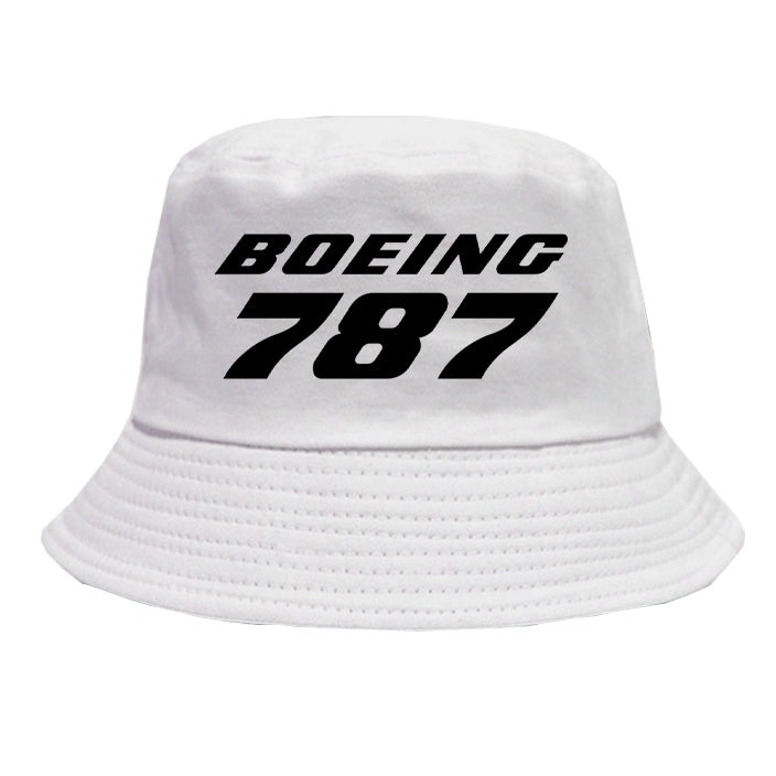 Boeing 787 & Text Designed Summer & Stylish Hats