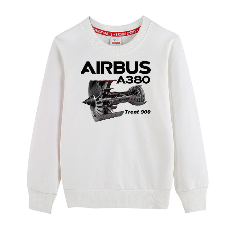 Airbus A380 & Trent 900 Engine Designed "CHILDREN" Sweatshirts