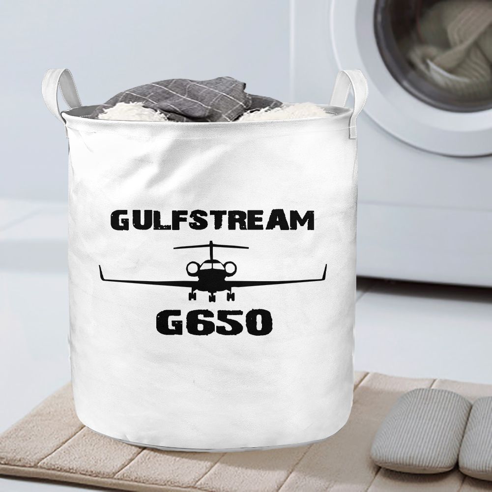 Gulfstream G650 & Plane Designed Laundry Baskets