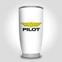 Thumbnail for Pilot & Badge Designed Tumbler Travel Mugs