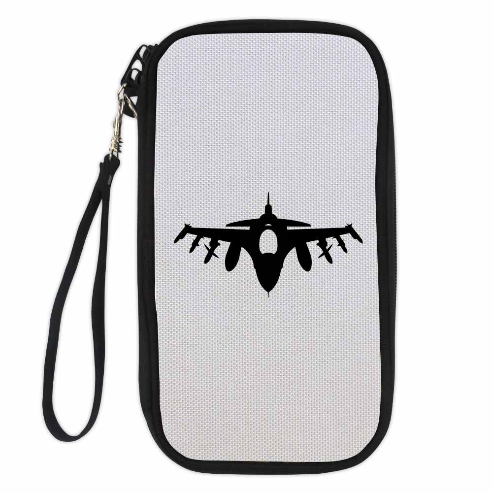 Fighter Jet 16 Silhouette Designed Travel Cases & Wallets