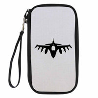 Thumbnail for Fighting Falcon F16 Silhouette Designed Travel Cases & Wallets