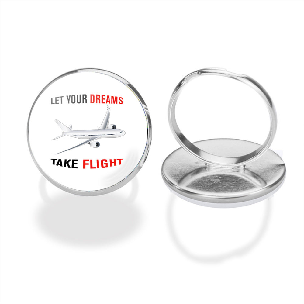 Let Your Dreams Take Flight Designed Rings