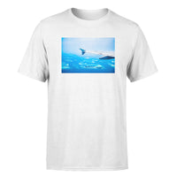 Thumbnail for Outstanding View Through Airplane Wing Designed T-Shirts