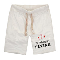 Thumbnail for I'D Rather Be Flying Designed Cotton Shorts