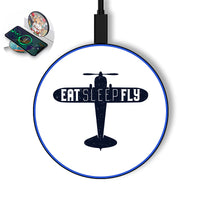Thumbnail for Eat Sleep Fly & Propeller Designed Wireless Chargers