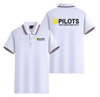 Thumbnail for Pilots They Know How To Fly Designed Stylish Polo T-Shirts (Double-Side)