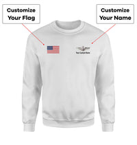 Thumbnail for Custom Flag & Name with (US Air Force & Star) Designed 3D Sweatshirts