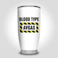 Thumbnail for Blood Type AVGAS Designed Tumbler Travel Mugs