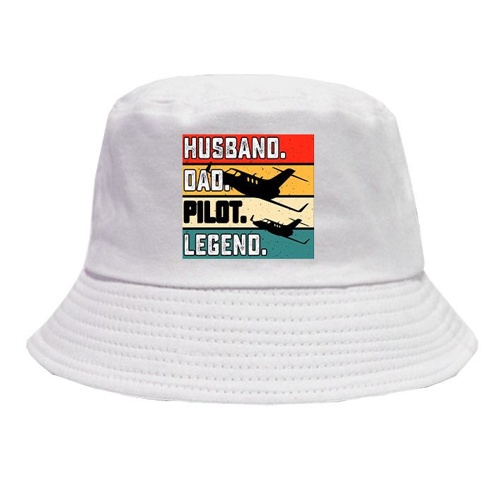 Husband & Dad & Pilot & Legend Designed Summer & Stylish Hats