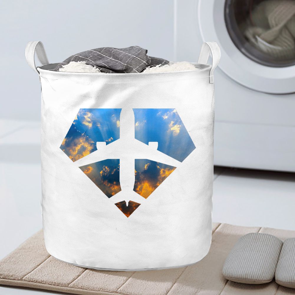 Supermen of The Skies (Sunrise) Designed Laundry Baskets