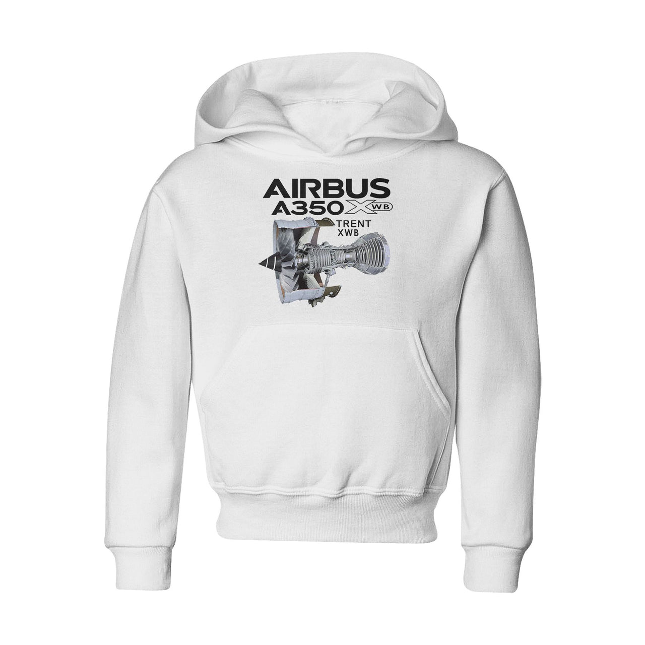 Airbus A350 & Trent Wxb Engine Designed "CHILDREN" Hoodies
