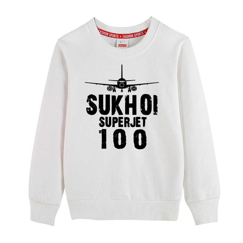 Sukhoi Superjet 100 & Plane Designed "CHILDREN" Sweatshirts