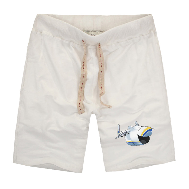 Antonov 225 Mouth Designed Cotton Shorts