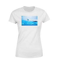 Thumbnail for Outstanding View Through Airplane Wing Designed Women T-Shirts