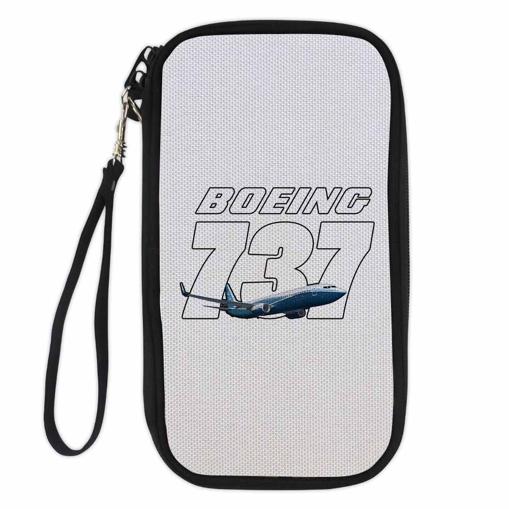 Super Boeing 737+Text Designed Travel Cases & Wallets