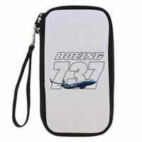 Thumbnail for Super Boeing 737+Text Designed Travel Cases & Wallets