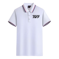 Thumbnail for Boeing 727 & Text Designed Stylish Polo T-Shirts