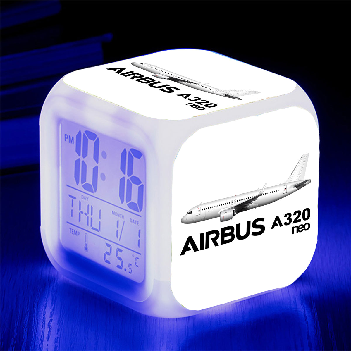 The Airbus A320Neo Designed "7 Colour" Digital Alarm Clock