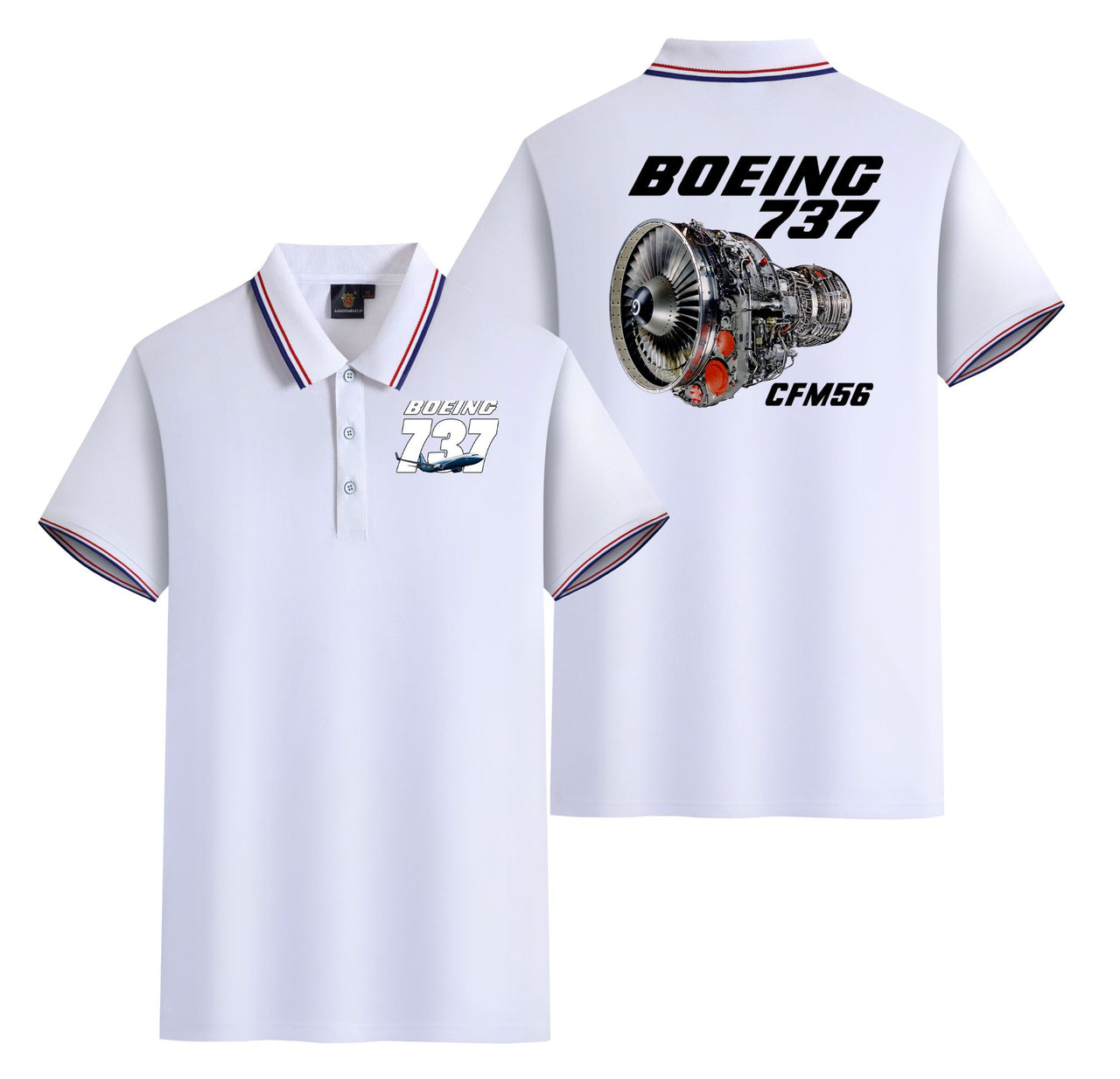 Boeing 737 Engine & CFM56 Designed Stylish Polo T-Shirts (Double-Side)