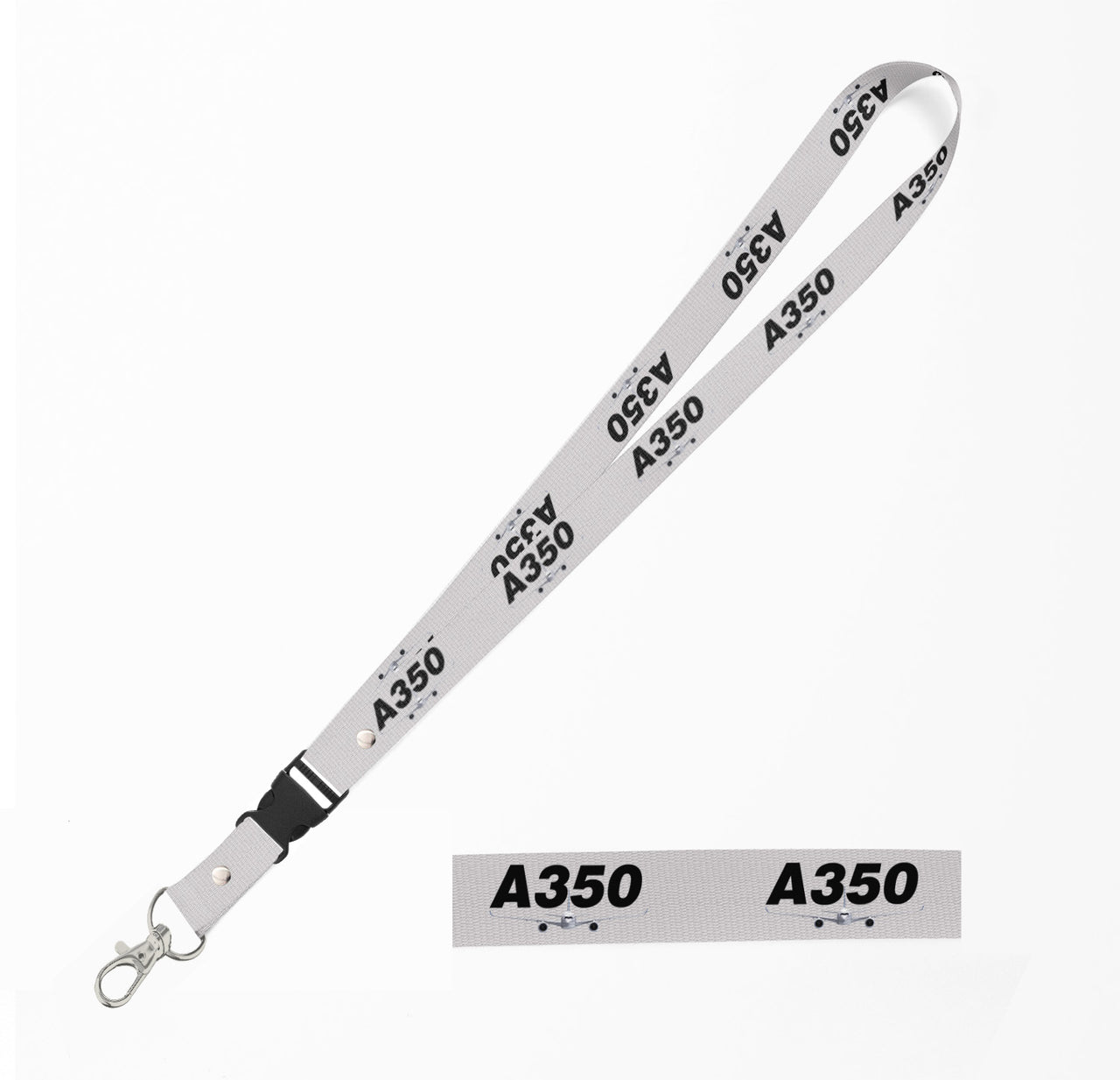 Super Airbus A350 Designed Detachable Lanyard & ID Holders