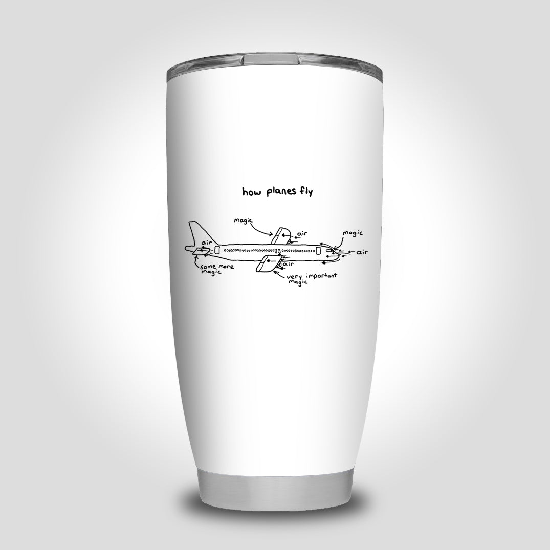 How Planes Fly Designed Tumbler Travel Mugs