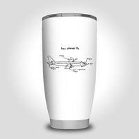 Thumbnail for How Planes Fly Designed Tumbler Travel Mugs