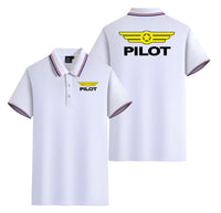 Thumbnail for Pilot & Badge Designed Stylish Polo T-Shirts (Double-Side)