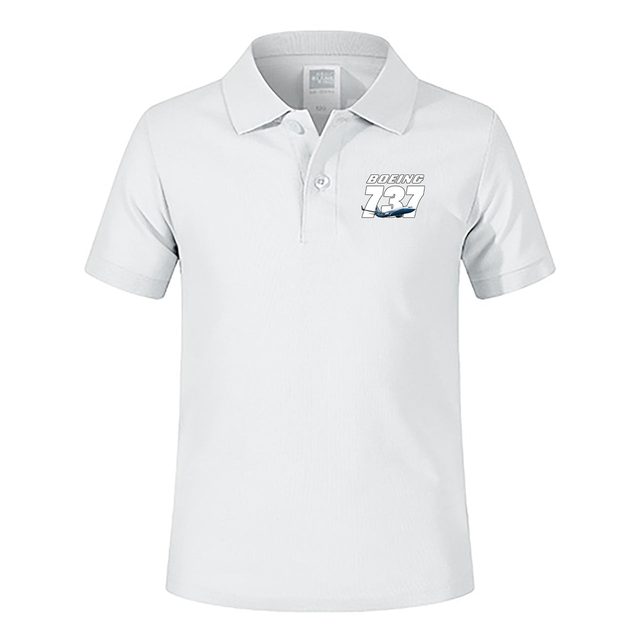 Super Boeing 737+Text Designed Children Polo T-Shirts