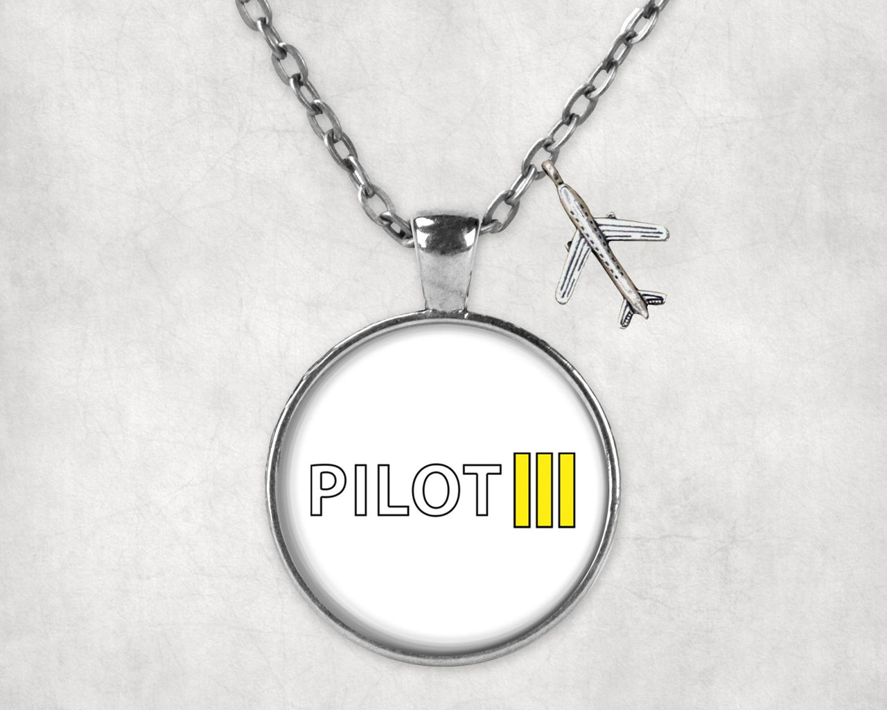 Pilot & Stripes (3 Lines) Designed Necklaces