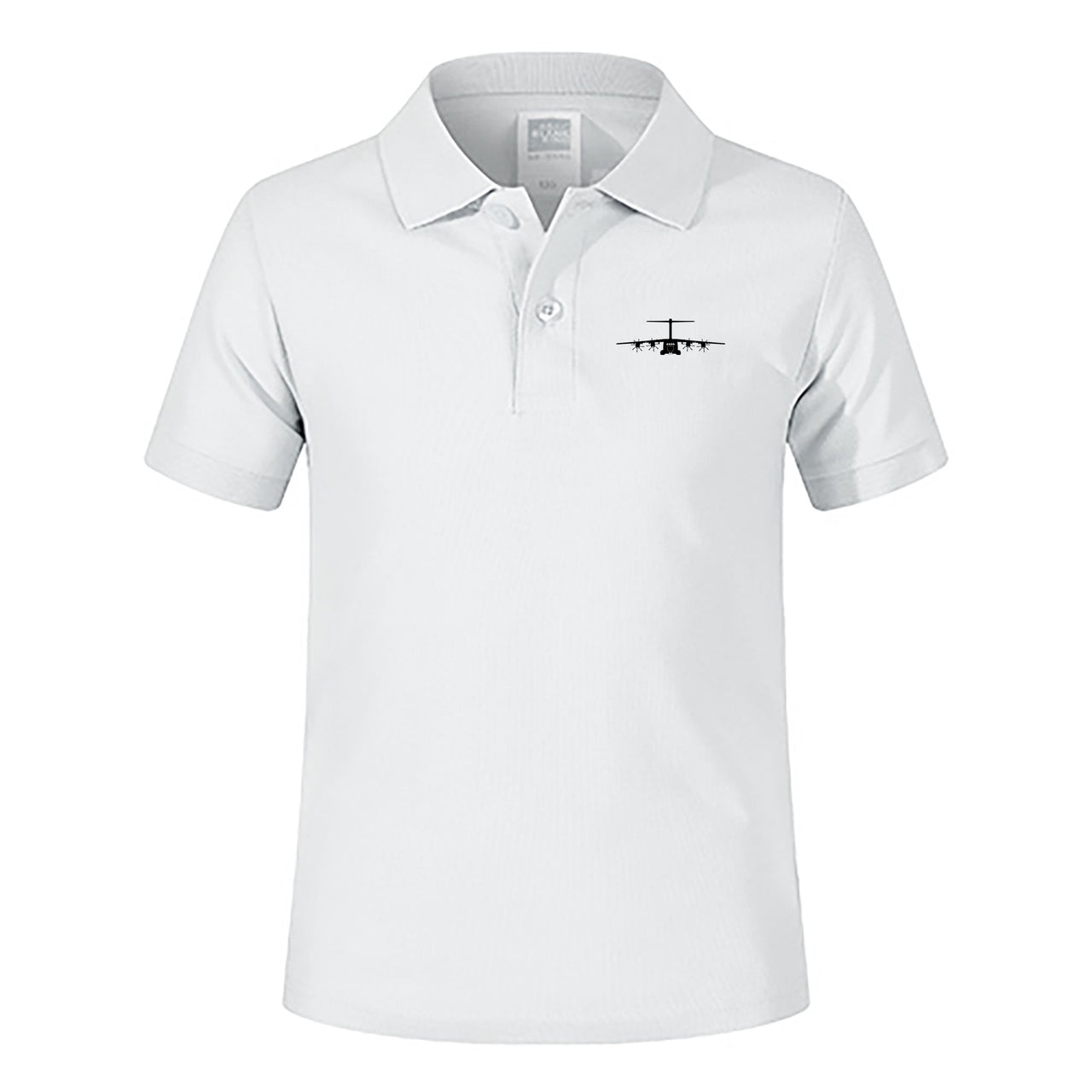 Airbus A400M Silhouette Designed Children Polo T-Shirts