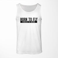 Thumbnail for Born To Fly Forced To Work Designed Tank Tops