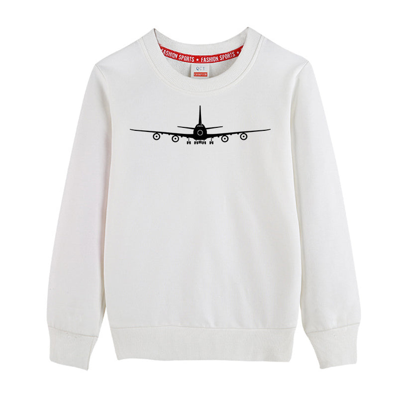 Boeing 747 Silhouette Designed "CHILDREN" Sweatshirts