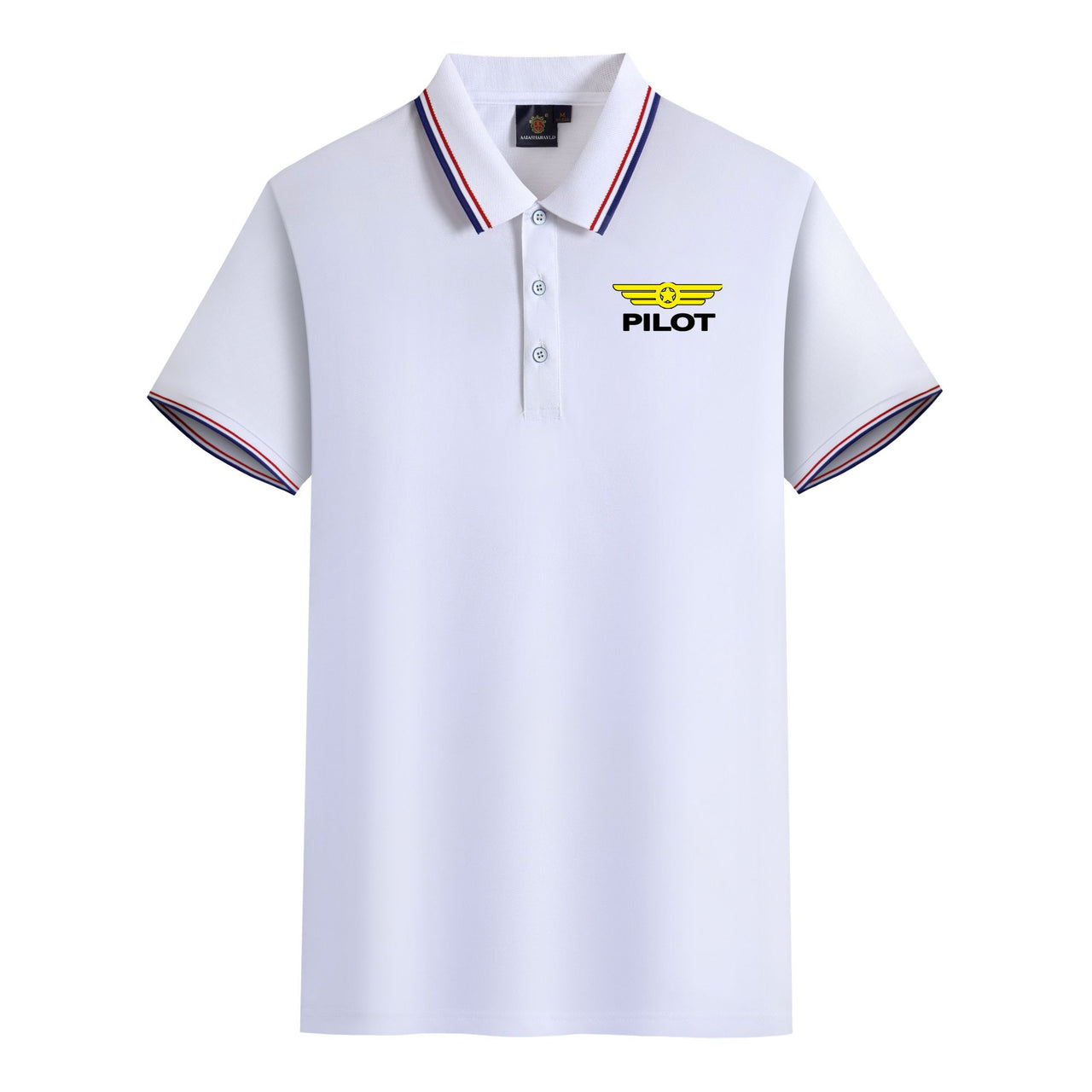 Pilot & Badge Designed Stylish Polo T-Shirts